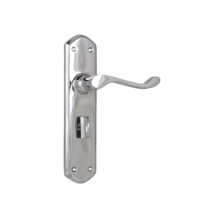 Tradco 0890P - Windsor Lever Privacy - Chrome Plate - 200x45mm - 60mm(P)