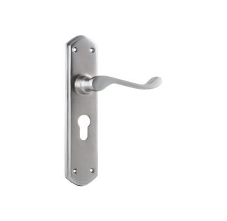 Tradco 0892E - Windsor Lever Euro - Satin Chrome - 200x45mm - 60mm(P)
