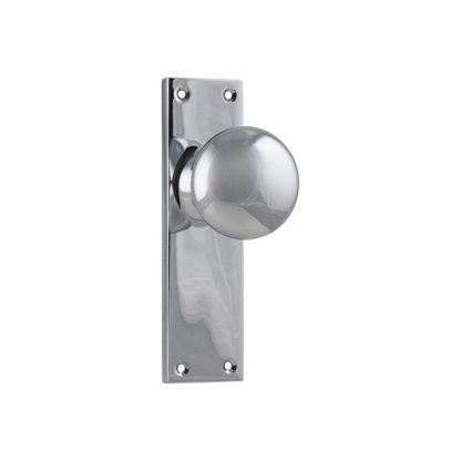 Tradco 0910 Door Knob Victorian Latch Chrome Plated