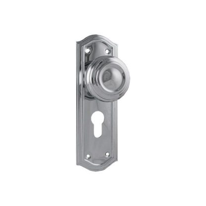 Tradco 1092E - Kensington Knob Euro - Chrome Plate - 175x58mm