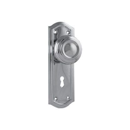 Tradco 1093 - Kensington Knob Lock - Chrome Plate - 175x58mm