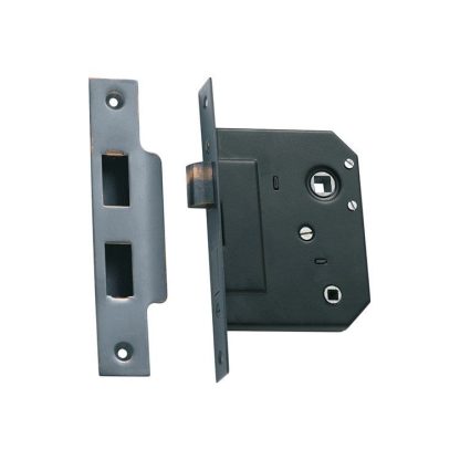 1146 - Bathroom Lock - Antique Copper - 57mm Backset