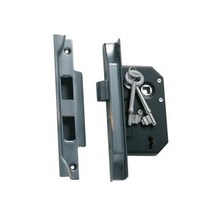 1148 - Rebated Lock - Antique Copper - 44mm Backset