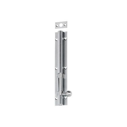 1370 - Barrel Bolt - Long Throw - Satin Chrome - 150x25mm