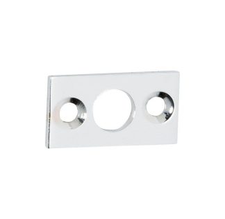 1438 - Plate Keeper - Chrome Plate - 25x13mm - 7.5mm Bolt