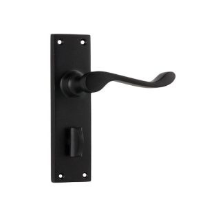 Tradco 1930P Door Lever Victorian Privacy Matt Black