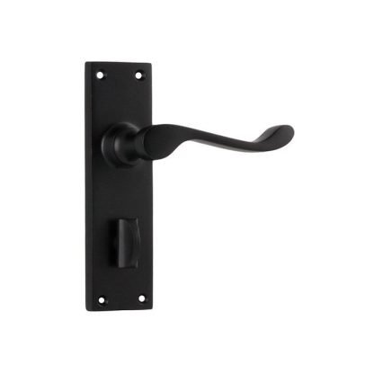 Tradco 1930P Door Lever Victorian Privacy Matt Black