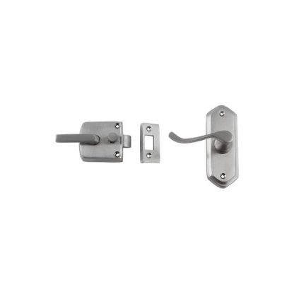 2060 - Screen Door Latch - Satin Chromed - Left Hand External
