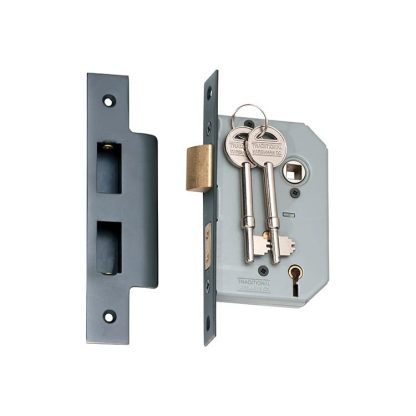 2158 - 5 Lever Mortice Lock - Antique Copper with a 46mm Backset