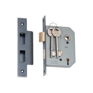 2159 - 5 Lever Mortice Lock - Antique Copper with a 57mm Backset