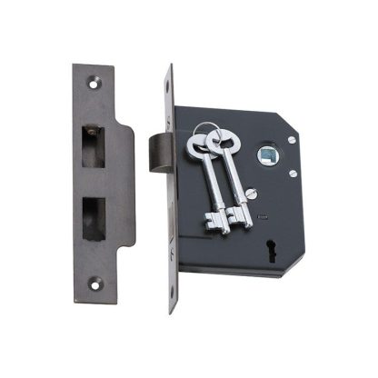 2201 - 3 Lever Mortice Lock - Antique Brass - 57mm Backset