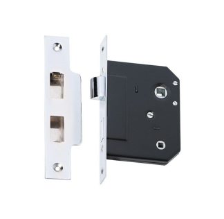 2212 - Bathroom Lock - Chrome Plate - 44mm Backset