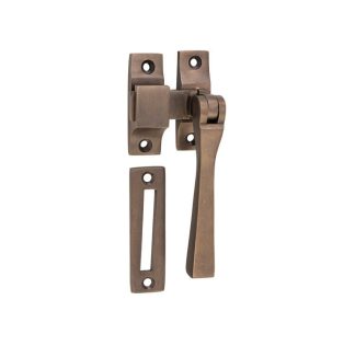 2296 Casement Fastener - Square - Antique Brass