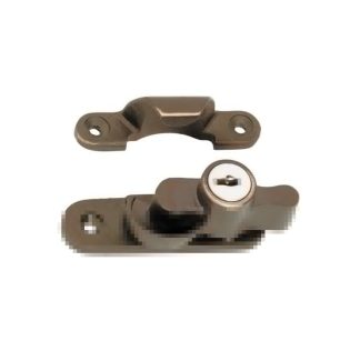 2307  Locking Sash Fastener - Antique Brass
