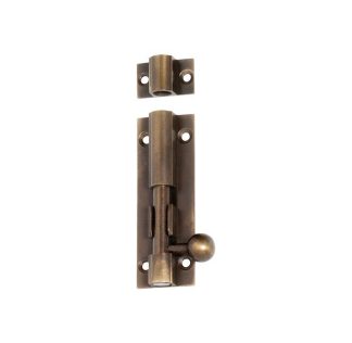 2320 Barrel Bolt - 75x25mm - Antique Brass