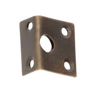 2327 Right Angle Keeper - Antique Brass - 7.5mm Bolt