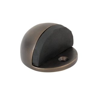 2350 Door Stop - Oval - Antique Brass - 40mm
