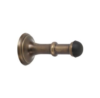 2351 Door Stop - Concealed Fix - Antique Brass - 80mm