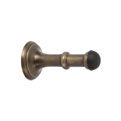 2351 Door Stop - Concealed Fix - Antique Brass - 80mm