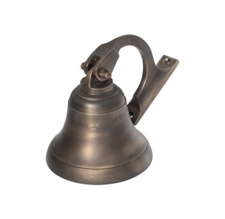 2369 - Ships Bell - Antique Brass - 100mm