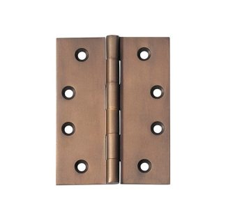 2373 Hinge - Butt Hinge - Fixed Pin - Antique Brass - 100x75x3mm