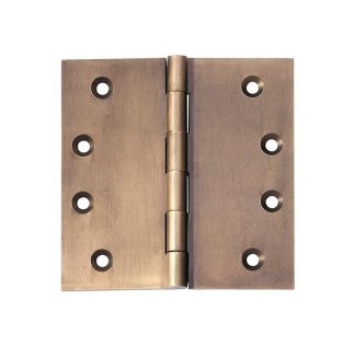 2374 Hinge - Butt Hinge - Fixed Pin - Antique Brass - 100x100x3mmmm
