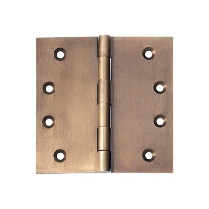 2374 Hinge - Butt Hinge - Fixed Pin - Antique Brass - 100x100x3mmmm