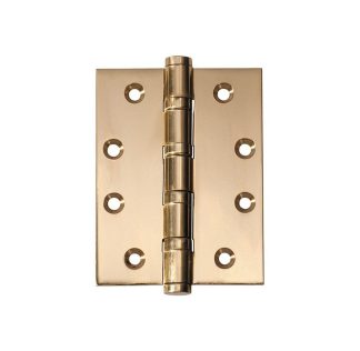 2463 Hinge - Ball Bearing Hinge - Polished Brass - 100x75mm
