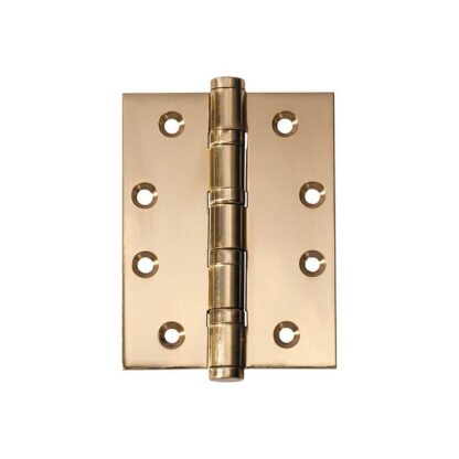 2463 Hinge - Ball Bearing Hinge - Polished Brass - 100x75mm