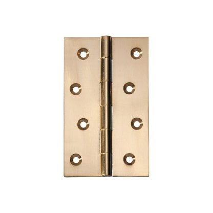 2472 Hinge - Butt Hinge - Fixed Pin - Polished Brass - 100x60x2.5mm