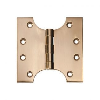 2480 Hinge - Parliament Hinge - Polished Brass - 100x100x4mm