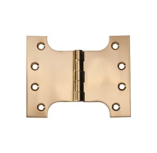 2481 Hinge - Parliament Hinge - Polished Brass - 100x125x4mm