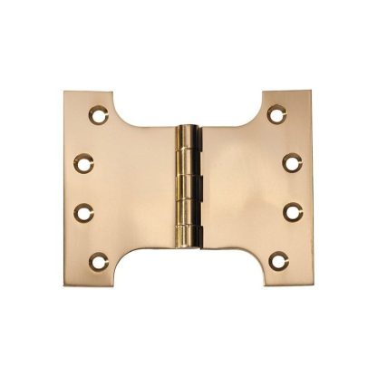 2481 Hinge - Parliament Hinge - Polished Brass - 100x125x4mm