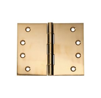 2490 Hinge - Broad Butt Hinge - Polished Brass - 100x125x4mm