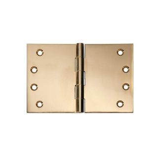 2491 Hinge - Broad Butt Hinge - Polished Brass - 100x150x4mm