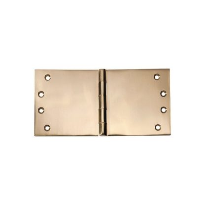 2493 Hinge - Broad Butt Hinge - Polished Brass - 100x200x4mm