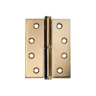 2496 Hinge - Lift Off Hinge - Left Hand - Polished Brass - 100x75x2.5mm