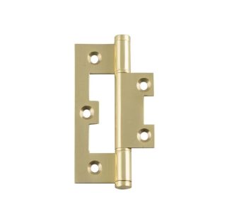 2498 Hinge - Hirline Hinge - Polished Brass -  89x35x2.0mm