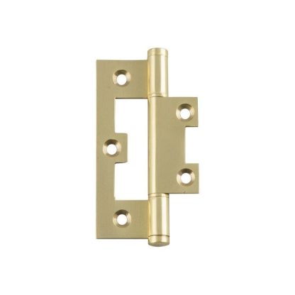 2498 Hinge - Hirline Hinge - Polished Brass -  89x35x2.0mm