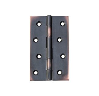 2572 Hinge - Butt Hinge - Fixed Pin - Antique Copper - 100x60x2.5mm