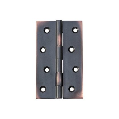 2572 Hinge - Butt Hinge - Fixed Pin - Antique Copper - 100x60x2.5mm