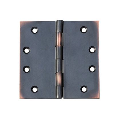 2574 Hinge - Butt Hinge - Fixed Pin - Antique Copper - 100x100x3mmmm