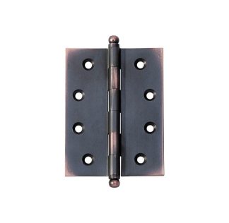 2578 Hinge - Butt Hinge - Loose Pin Ball - Antique Copper - 100x75mm