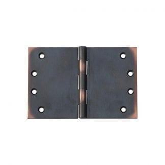 2591 Hinge - Broad Butt Hinge - Antique Copper - 100x150x4mm