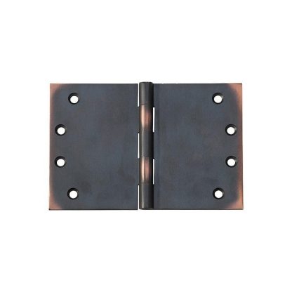 2591 Hinge - Broad Butt Hinge - Antique Copper - 100x150x4mm