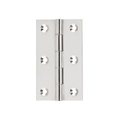 2620 Hinge - Butt Hinge - Fixed Pin - Polished Nickel- 89x50x2.5mm