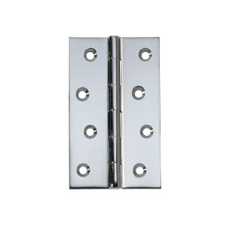 2672 Hinge - Butt Hinge - Fixed Pin - Chrome Plate - 100x60x2.5mm