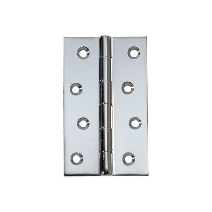 2672 Hinge - Butt Hinge - Fixed Pin - Chrome Plate - 100x60x2.5mm
