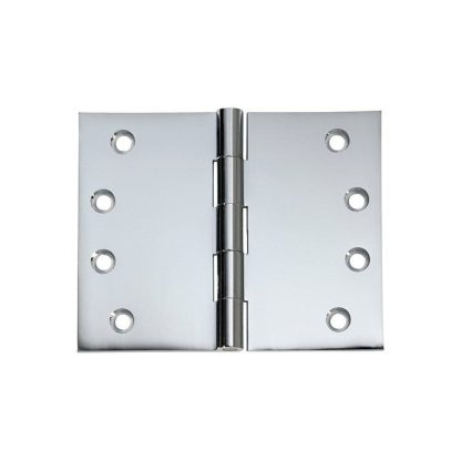 2690 Hinge - Broad Butt Hinge - Chrome Plate - 100x125x4mm