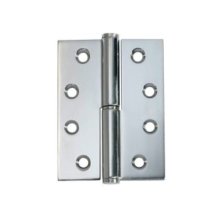 2696 Hinge - Lift Off Hinge - Left Hand - Chrome Plate - 100x75x2.5mm